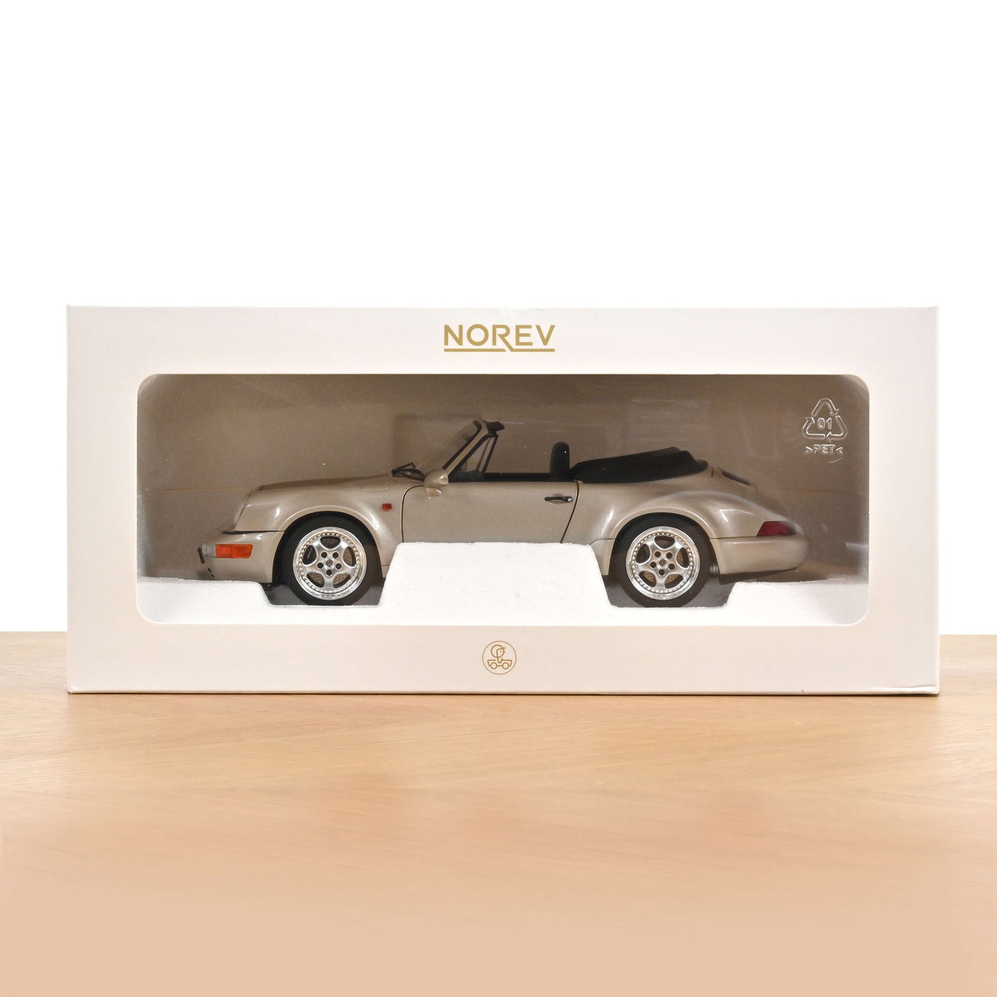 Porsche 911 Turbo Look Cabriolet 1992 Zermatt silver metallic