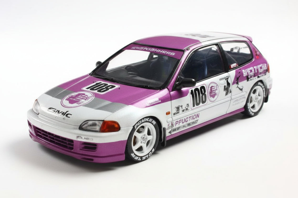 HONDA - CIVIC (EG6) N 108 KAIDO RACER 1991 - WHITE PURPLE