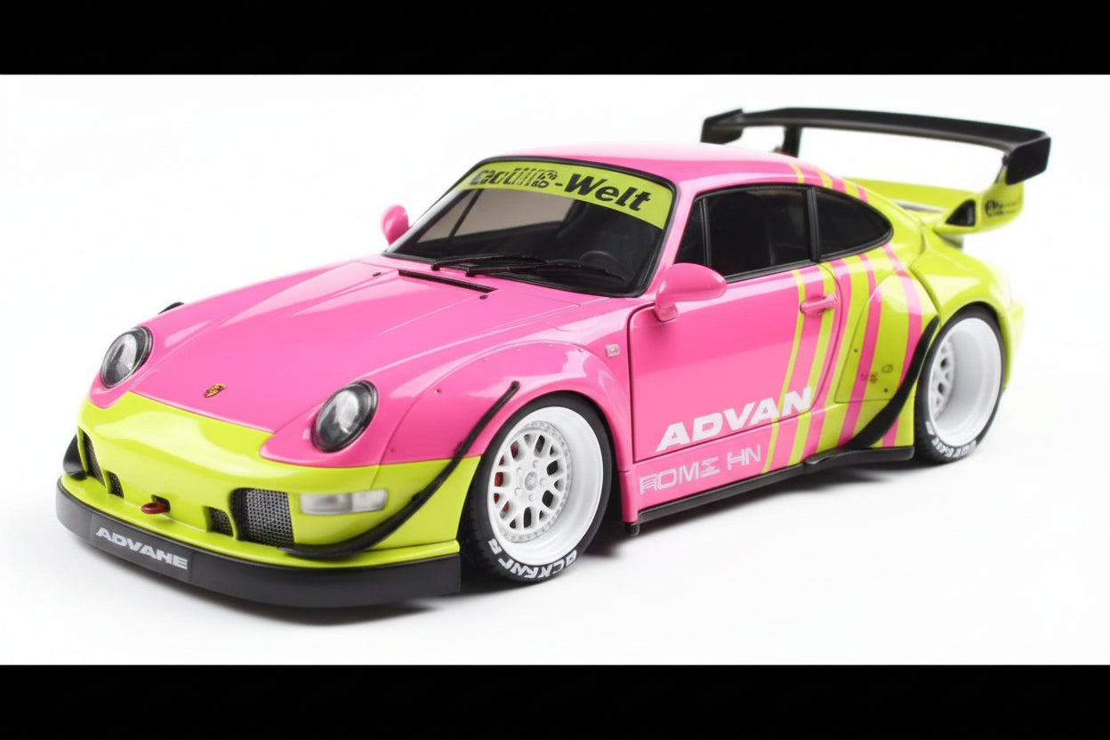 PORSCHE - 911 993 RWB BODYKIT COUPE 2024 - PINK YELLOW