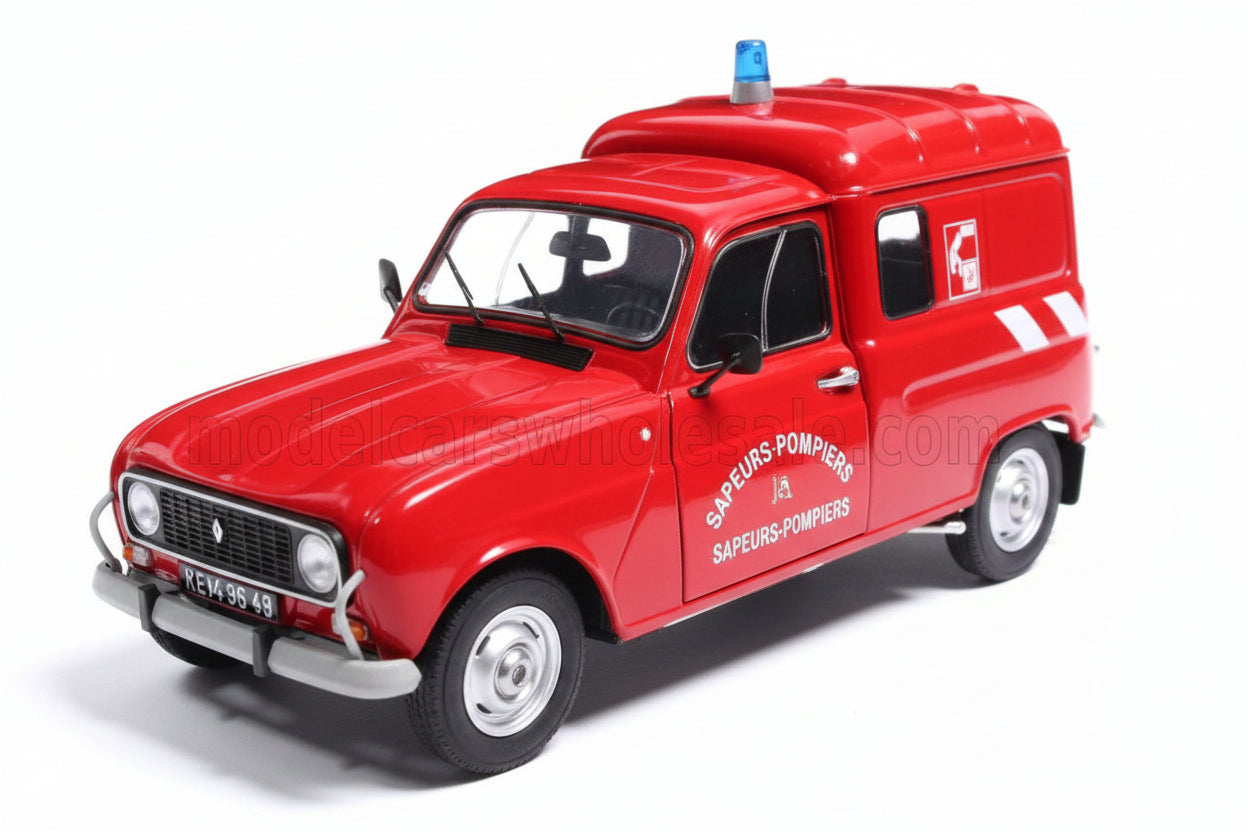RENAULT - R4L F4 VAN SAPEURS POMPIERS 1976 - RED