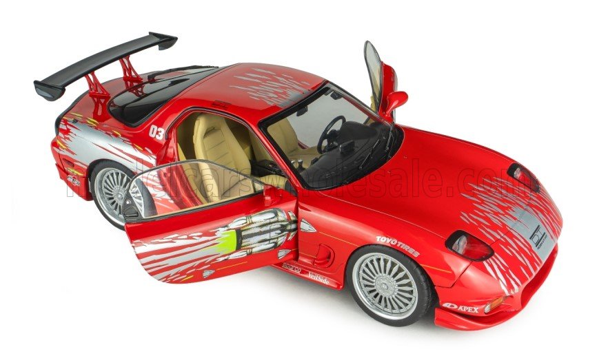 MAZDA - DOM'S RX-7 (FD3RS) COUPE 2001 - DOMINIC TORETTO - FAST & FURIOUS - RED SILVER