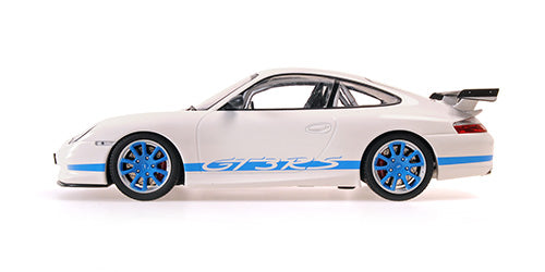 PORSCHE 911 GT3 RS – 2002 – WHITE W/BLUE STRIPES