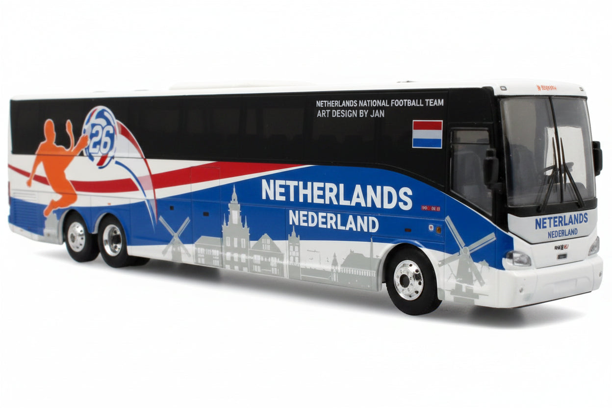 World Cup 2026 - Diecast Model Bus Van Hool CX-45 Coach: Netherlands National Team