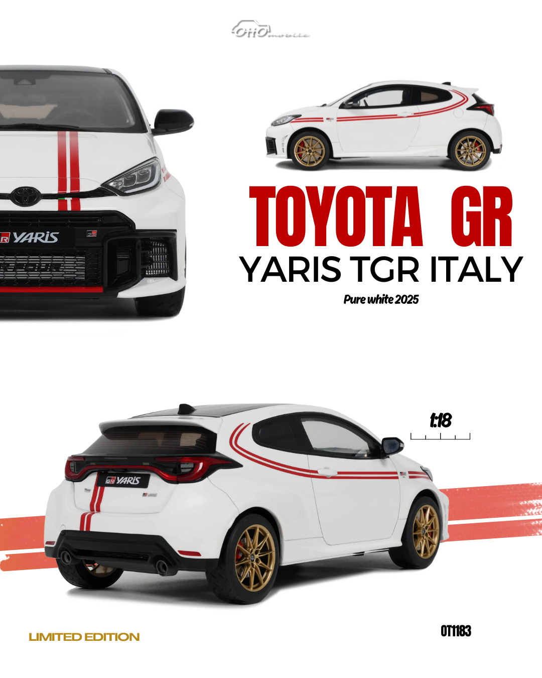 TOYOTA GR YARIS TGR ITALY PURE WHITE 2024