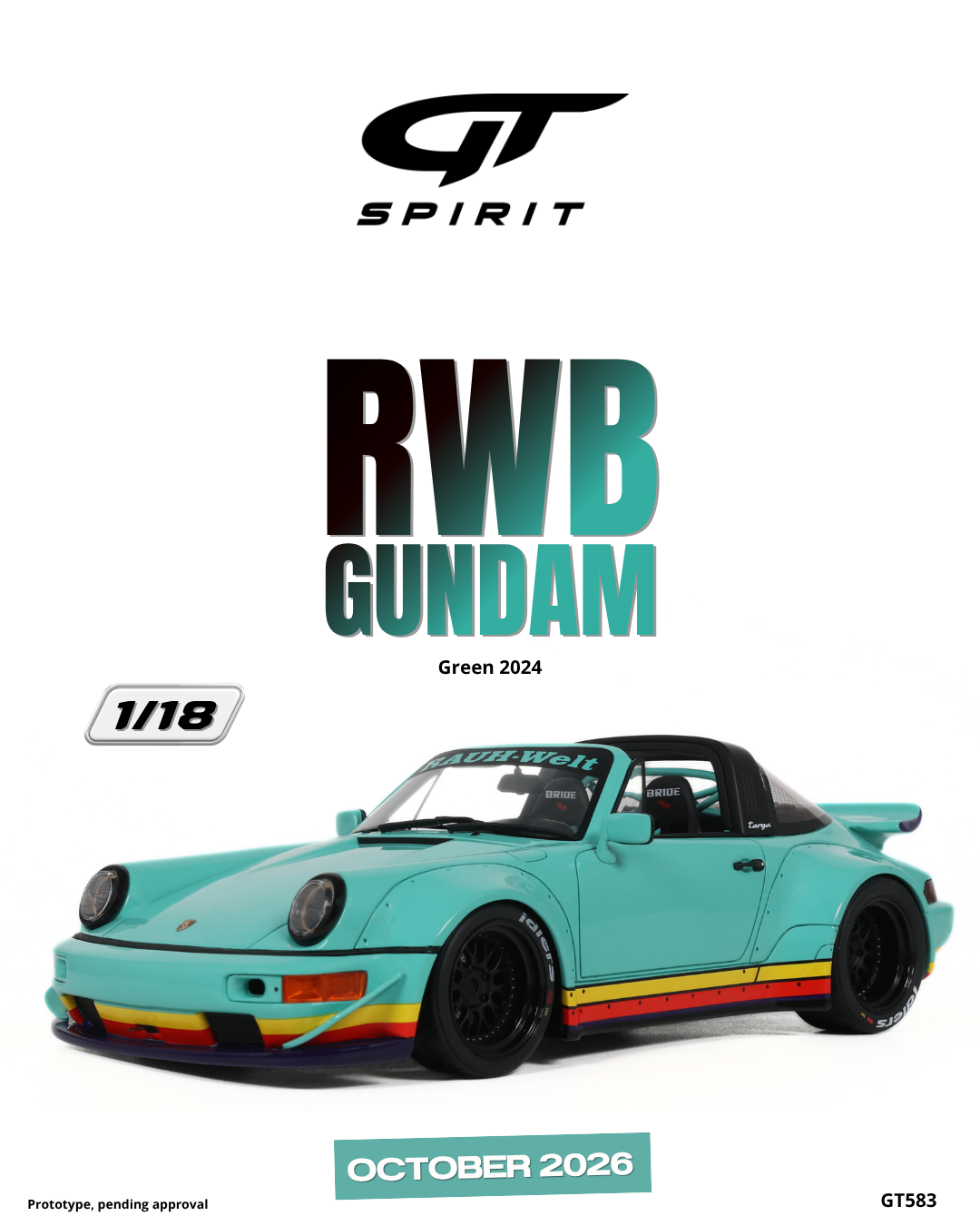 RWB PORSCHE GUNDAM GREEN 2024