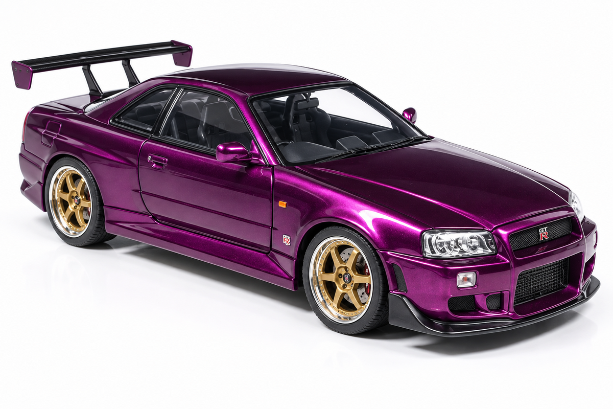 Nissan Skyline GT-R (R34), lila, 2002
