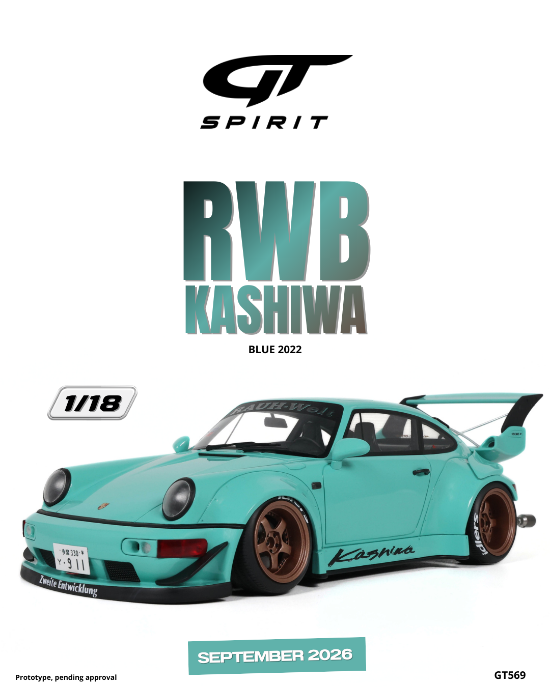 RWB PORSCHE 911 KASHIWA BLUE 2022