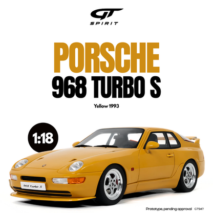 PORSCHE 968 TURBO S YELLOW 1993