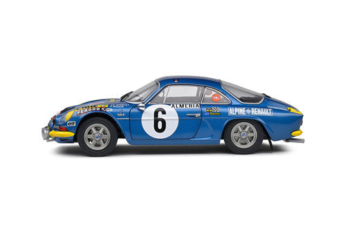 RENAULT - ALPINE A110 1600S (night version) N 6 RALLY MONTECARLO 1972 J.CANDRUET - P.PAGANI - BLUE