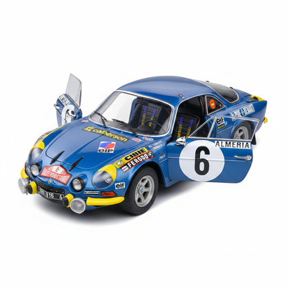 RENAULT - ALPINE A110 1600S (night version) N 6 RALLY MONTECARLO 1972 J.CANDRUET - P.PAGANI - BLUE