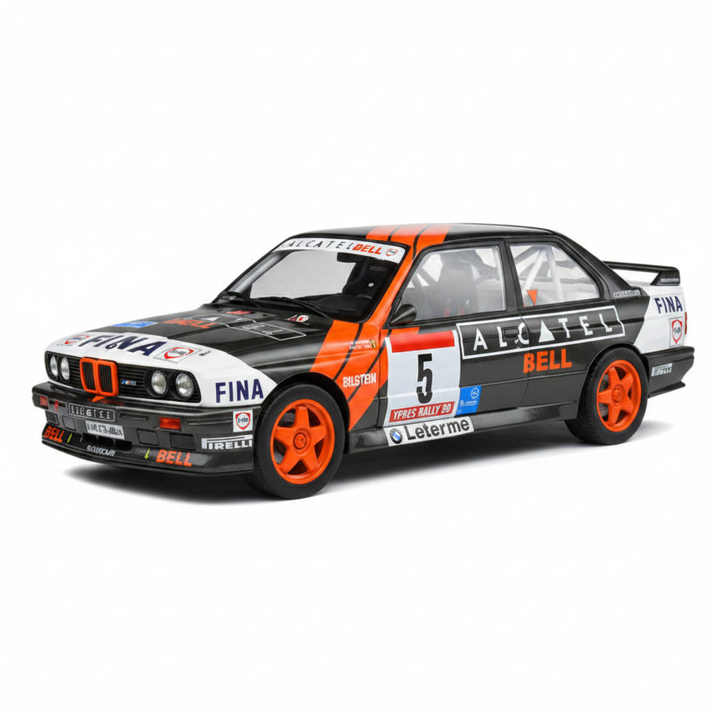 BMW - 3-SERIES M3 (E30) Gr.A N 5 3rd RALLY YPRES 1990 G.DE MEVIUS - W.LUX - BLACK WHITE RED