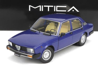 ALFA ROMEO - ALFETTA BERLINA 2000L 1978 - CERCHI MILLERIGHE WHEELS - BLUE PERVINCA MET 349