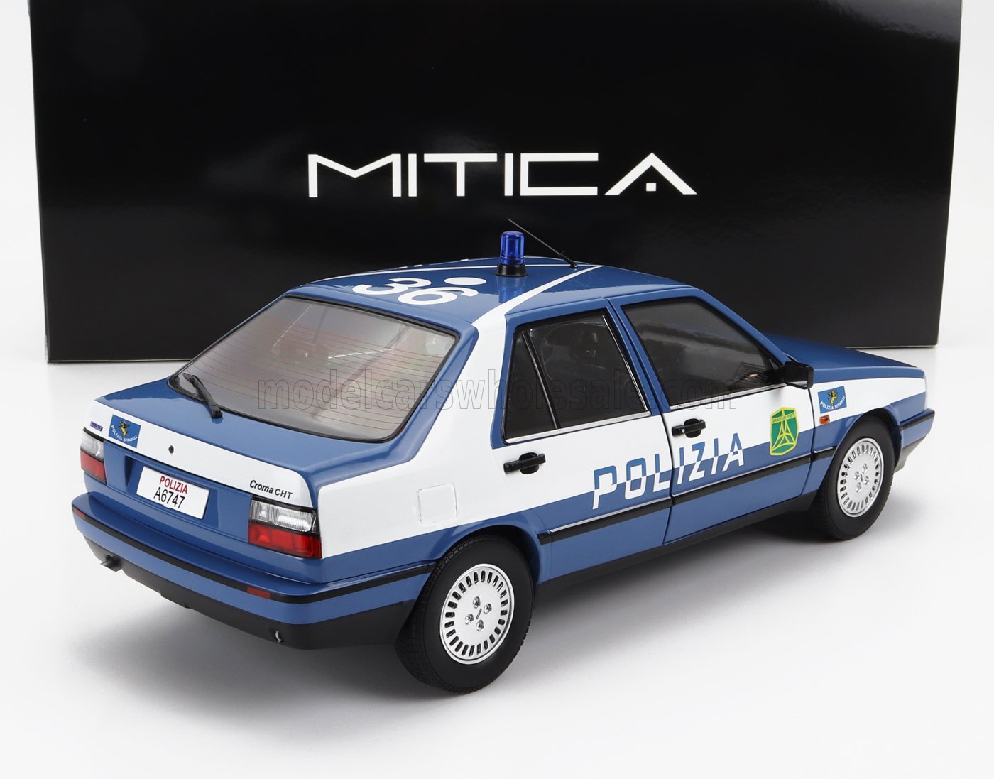 FIAT - CROMA  2.0 CHT POLIZIA 1987 POLICE - LIGHT BLUE WHITE