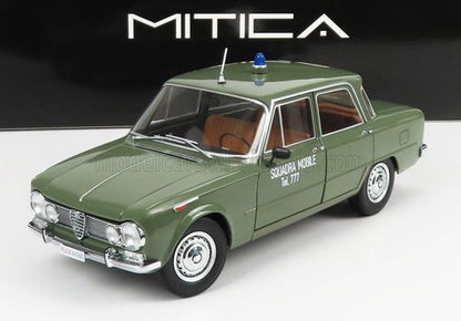 ALFA ROMEO - GIULIA 1.6 Ti POLIZIA MILANO 1963 - SQUADRA MOBILE TEL. 777 - VERDE LUCIDO - GREEN