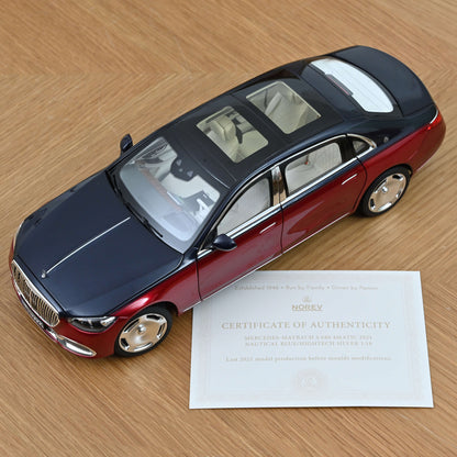 Mercedes-Maybach S 680 4MATIC 2021 Nautical Blue/Patagonia Red