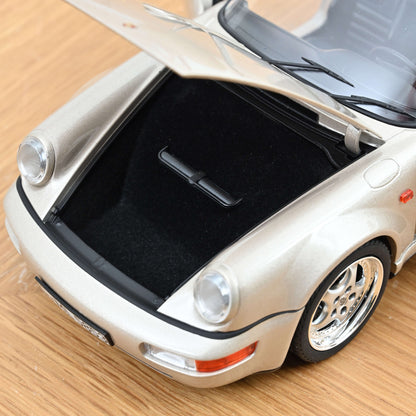 Porsche 911 Turbo Look Cabriolet 1992 Zermatt silver metallic