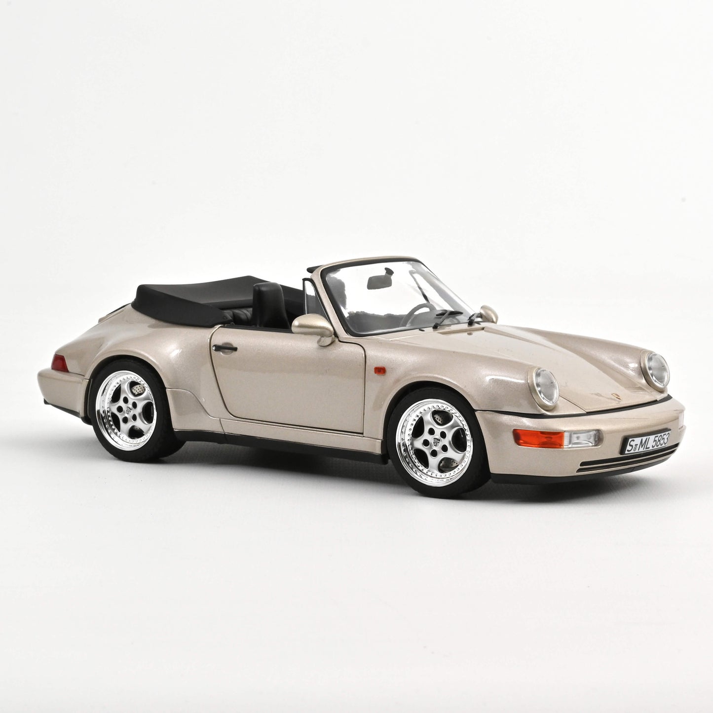 Porsche 911 Turbo Look Cabriolet 1992 Zermatt silver metallic