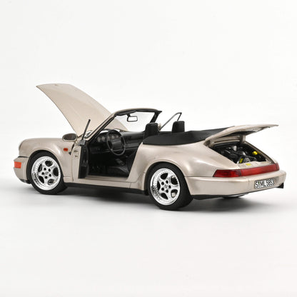 Porsche 911 Turbo Look Cabriolet 1992 Zermatt silver metallic
