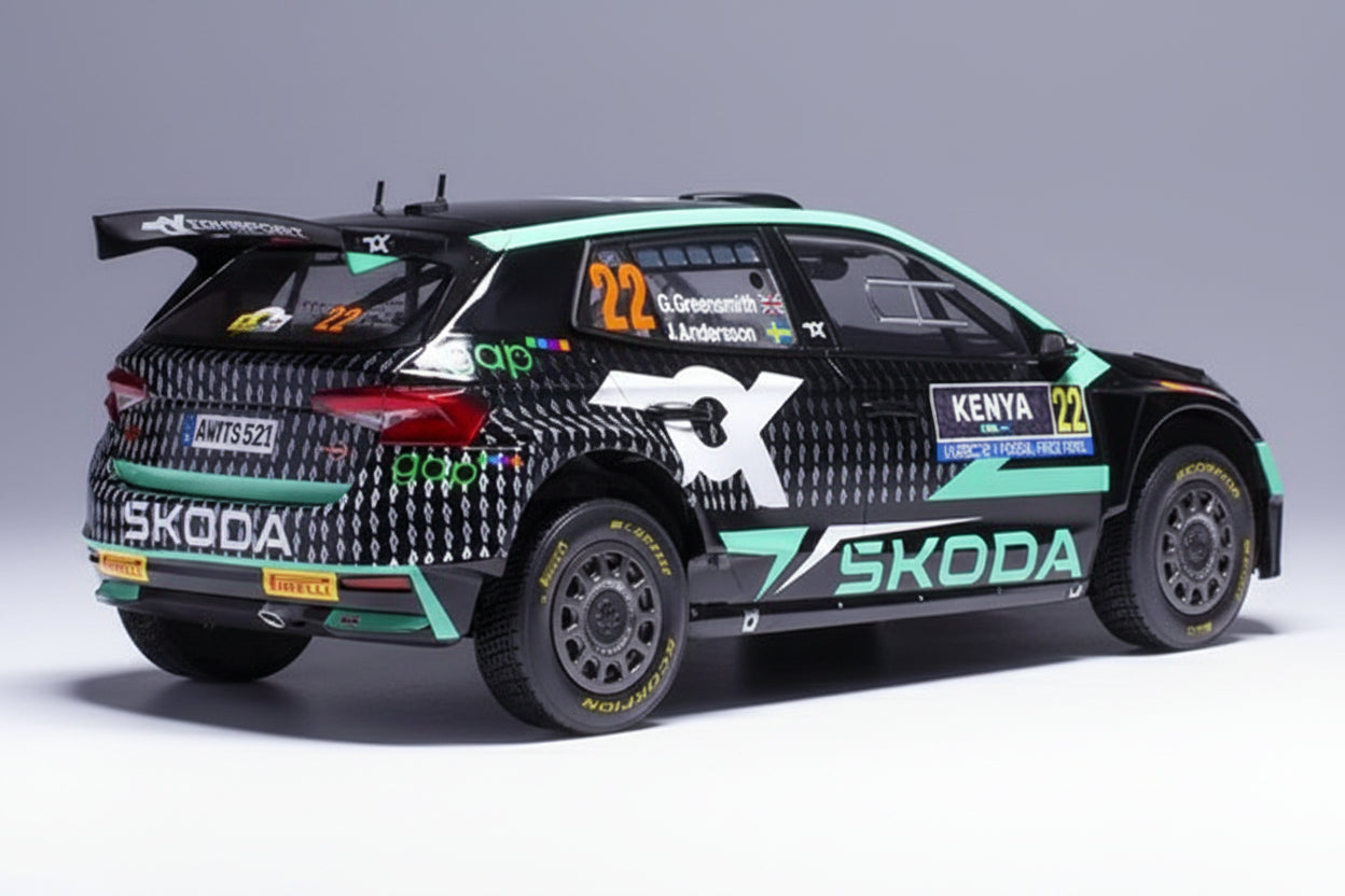 Skoda Fabia Rally2, WRC, Safari Rallye Kenia, 2024, #22, G.Greensmith/J.Andersson