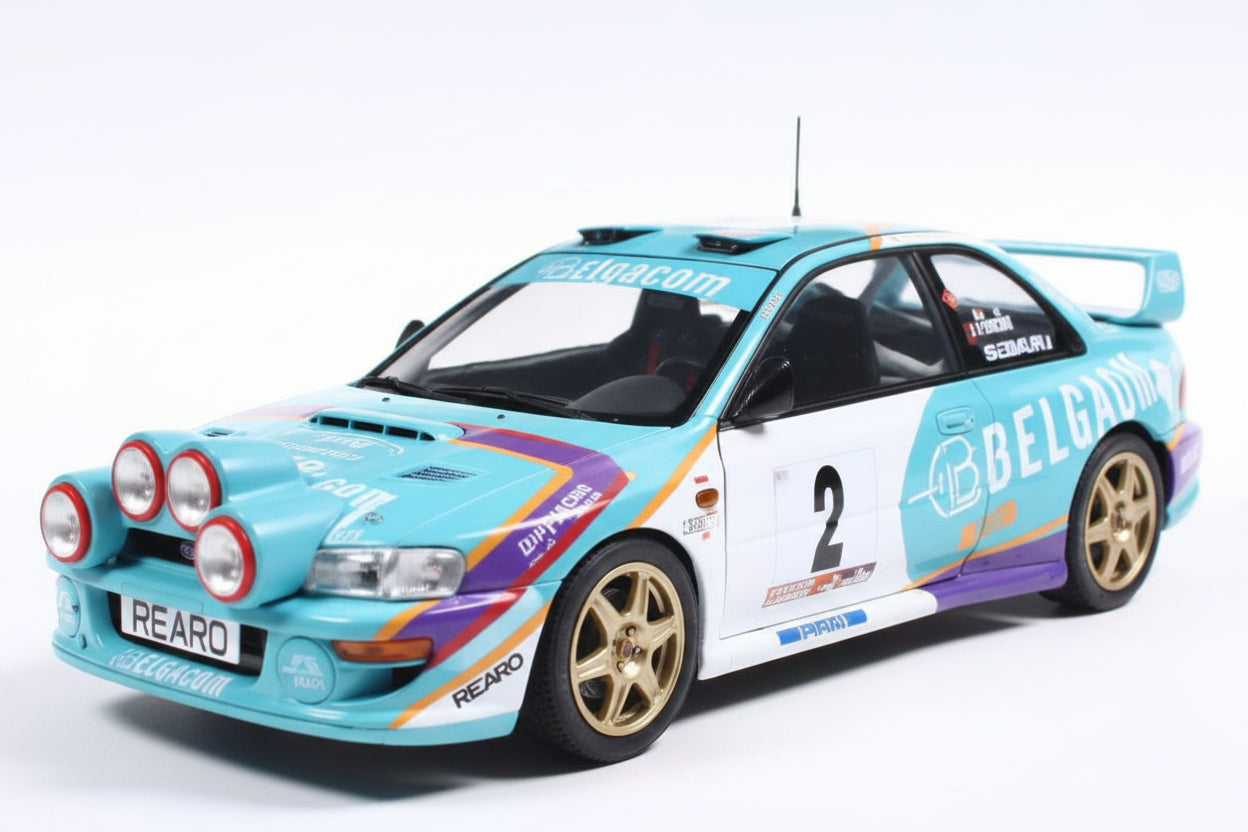SUBARU - IMPREZA WRC99 TEAM BELGACOM (night version) N 2 4th RALLY BELGIUM WESTHOEK YPRES 1998