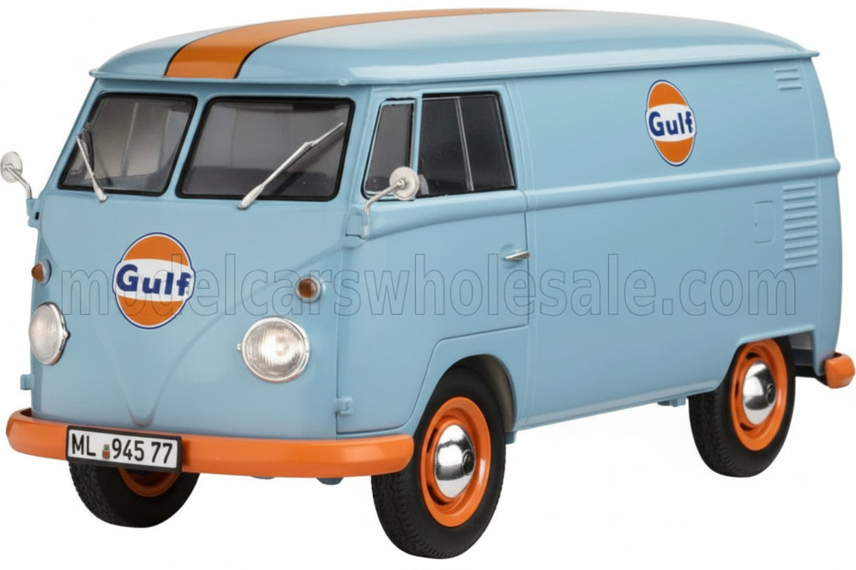 VOLKSWAGEN - T1 VAN KOOL COMBI GULF OIL TRIBUTE 1950 - LIGHT BLUE ORANGE