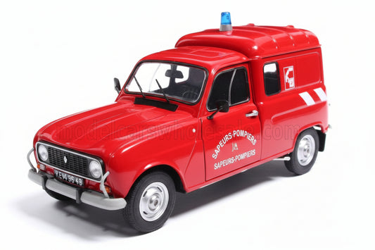 RENAULT - R4L F4 VAN SAPEURS POMPIERS 1976 - RED