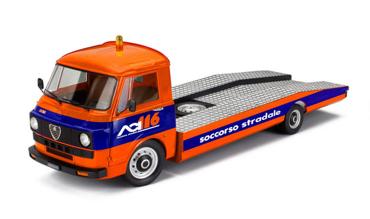 ALFA ROMEO - A12 (F12) CARRO ATTREZZI ACI SOCCORSO STRADALE 1977 - TOW TRUCK - ABSCHLEPPWAGEN - DÉPANNEUSE - ORANGE BLUE