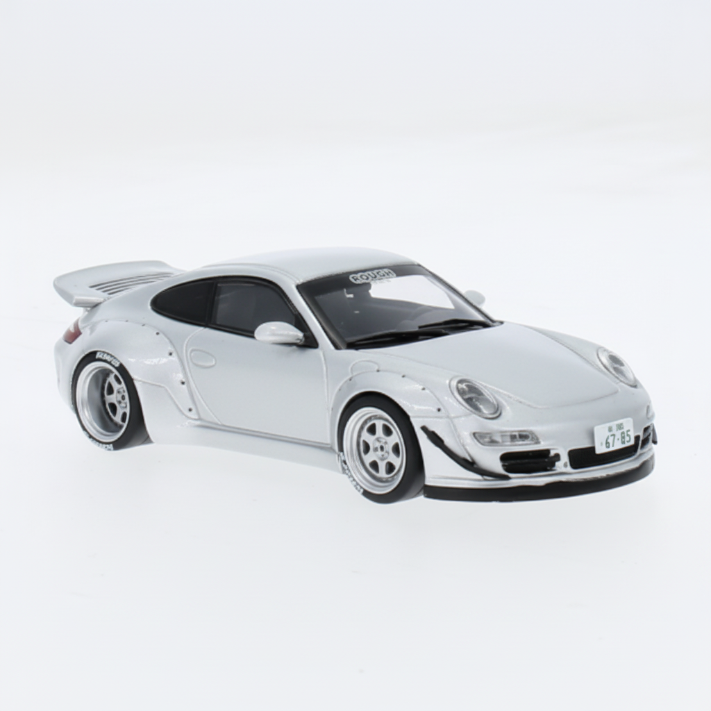 Porsche 911 (997) RWB silver