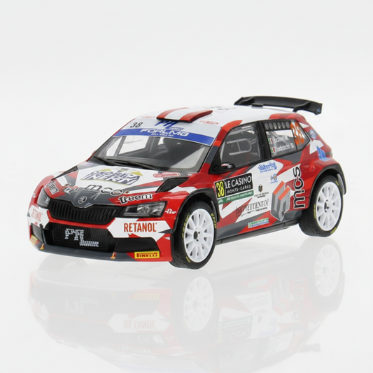 Skoda Fabia Rally2, WRC, Rallye Monte Carlo, 2024, #38  M.Locatelli/S.Tiraboschi