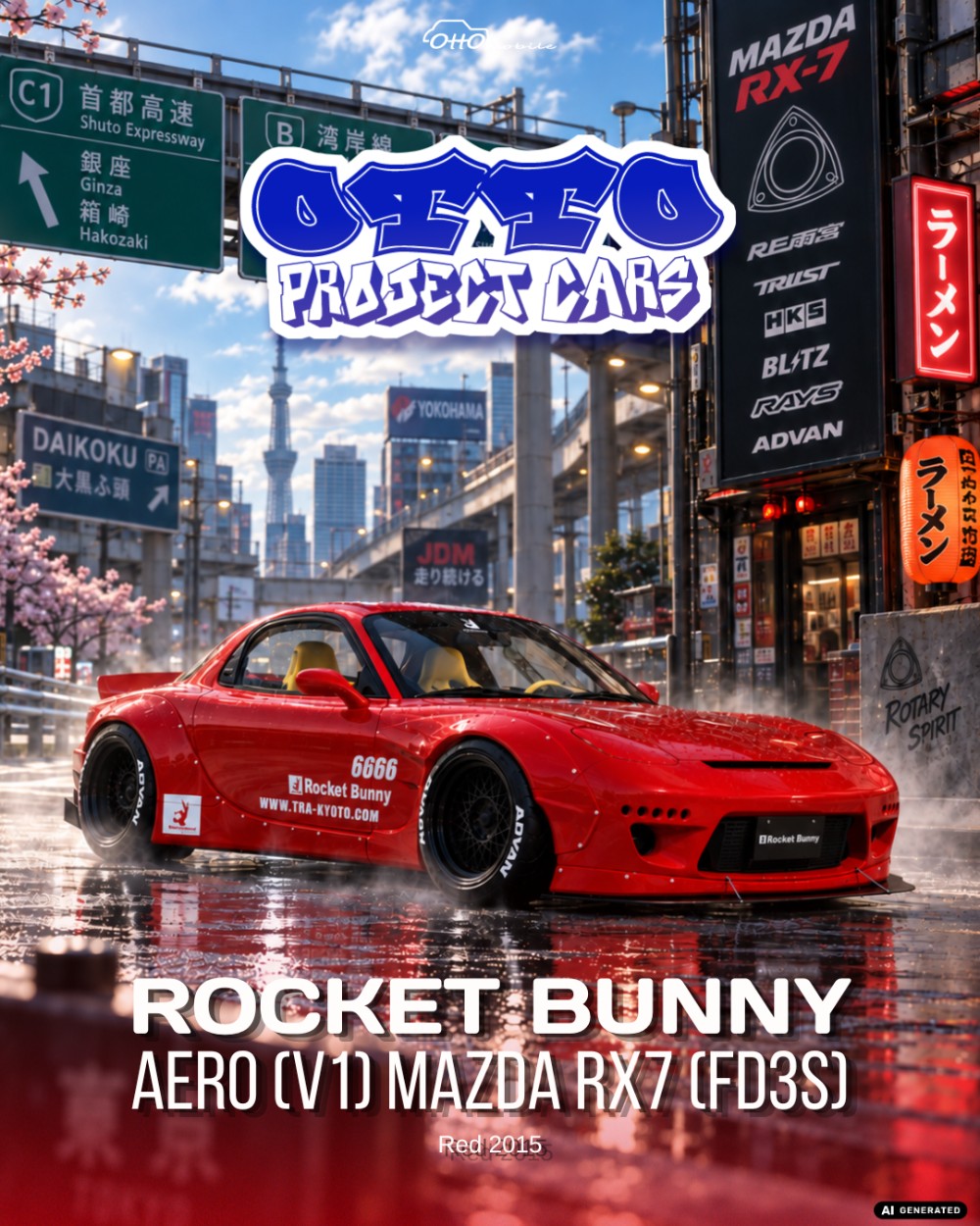 Rocket Bunny Aero (V1) - Mazda RX7 (FD3S) 2025