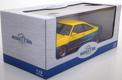 Opel Manta B Mattig, gelb/blau, 1991