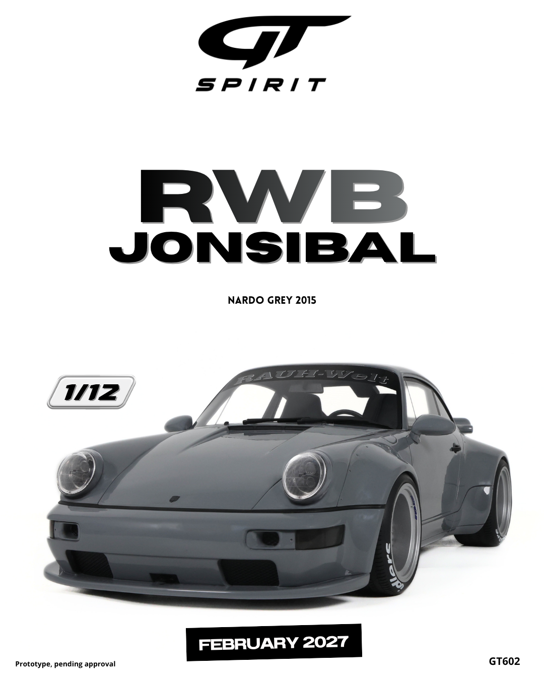 RWB Porsche 911 JONSIBAL NARDO GREY 2015