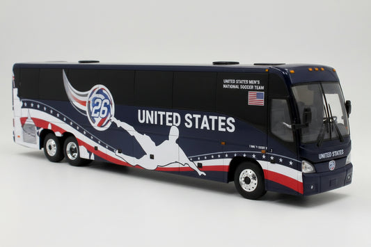 World Cup 2026 - Diecast Model Bus MCI J4500 Coach: USA National Team