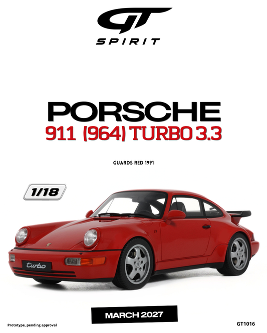 PORSCHE 911 (964) TURBO 3.3 GUARDS RED 1991