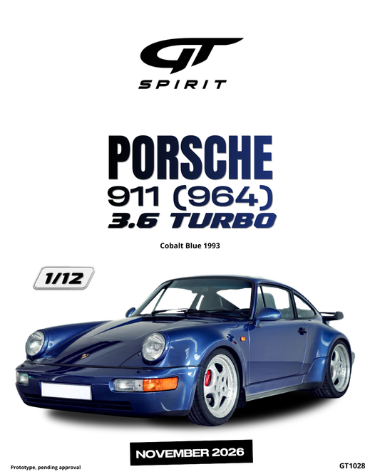 PORSCHE 911 (964) 3.6 TURBO COBALT BLUE 1993