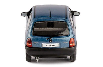 Opel Corsa B Swing grün 1995 mit Vitrine