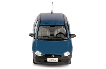 Opel Corsa B Swing grün 1995 mit Vitrine