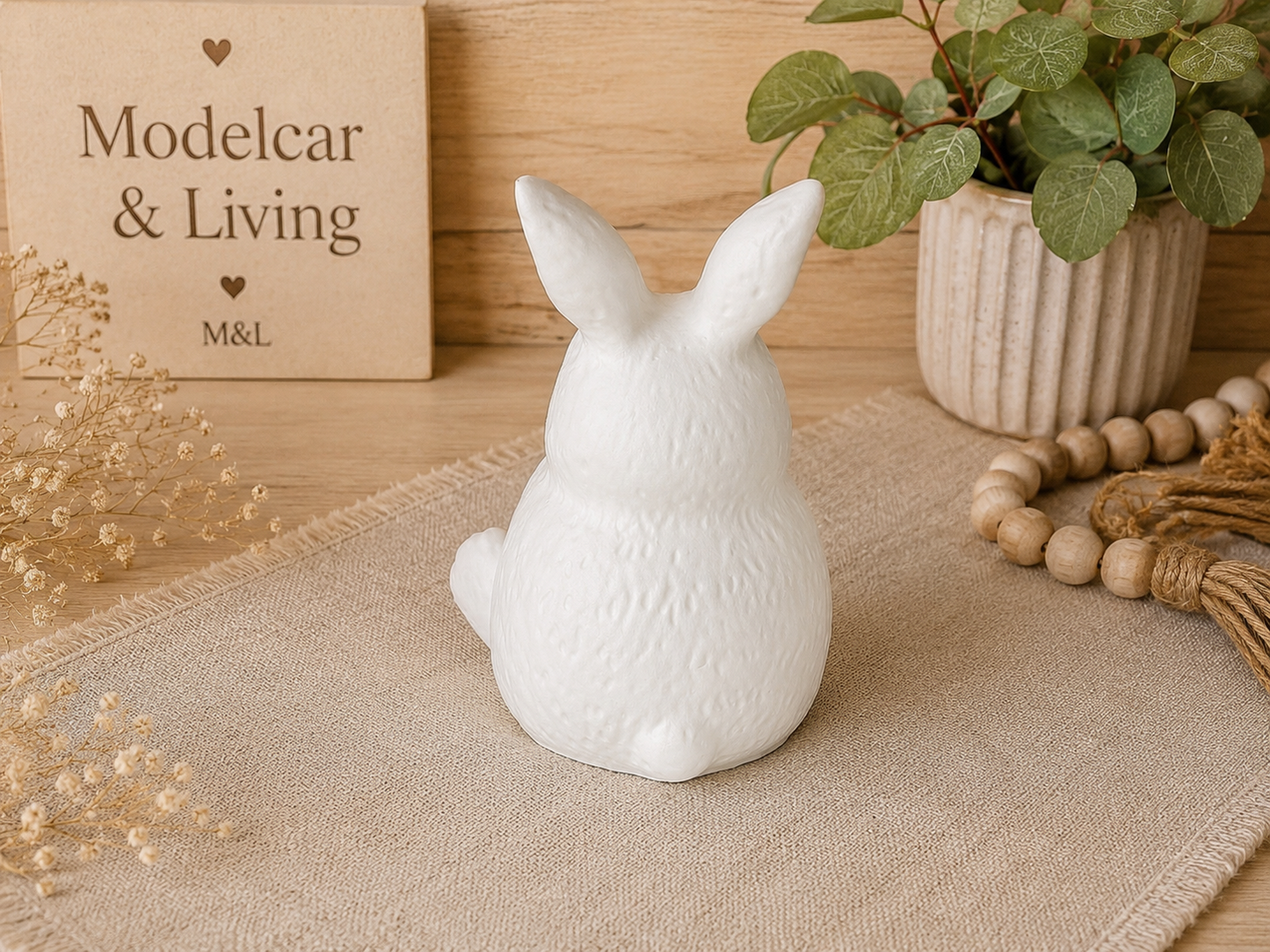 Raysin Hase mit herausnehmbarer Schale | Kerzenhalter, Mini-Vase & Schmuckhalter | Farbwahl