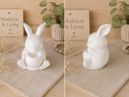 Raysin Hase mit herausnehmbarer Schale | Kerzenhalter, Mini-Vase & Schmuckhalter | Farbwahl