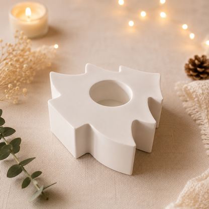 Stabkerzenhalter Tanne aus Gießkeramik, Handgefertigt, Wunschfarbe möglich, Weihnachts- & Adventsdeko