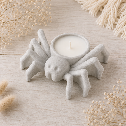 Spinne Kerze – Handgefertigte Kerze im Spinnendesign - Verschiedene Farben