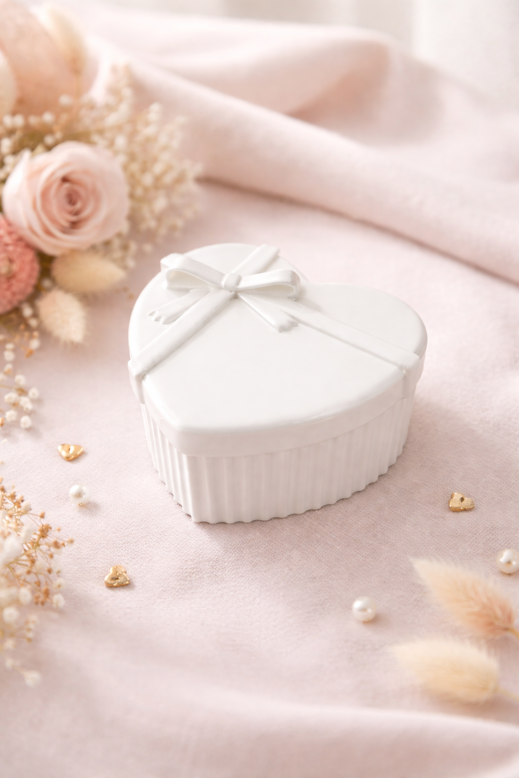 Handgegossene Herzdose – liebevolle Geschenkbox - Schmuckdose für besondere Momente