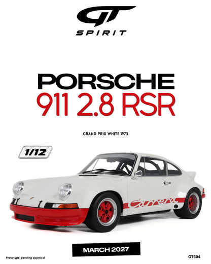 PORSCHE 911 2.8 RSR GRAND PRIX WHITE 1973