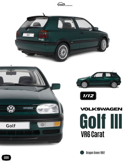 VW Volkswagen Golf III VR6 Carat Dragon Green 1992