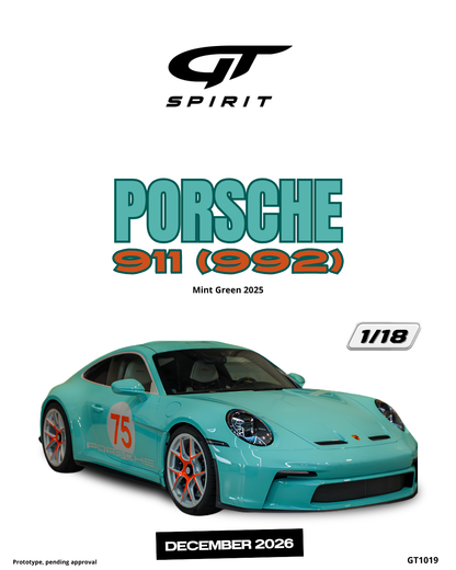 PORSCHE 911 (992) MINT GREEN 2025
