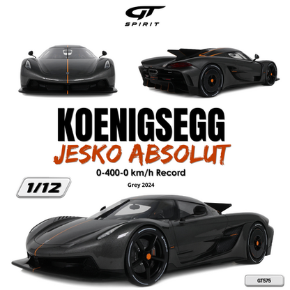 Koenigsegg Jesko Absolut 0-400-0 km/h Record Grey 2024