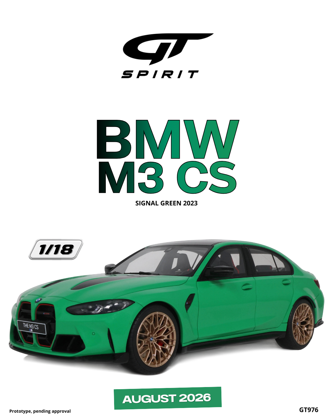 BMW M3 CS SIGNAL GREEN 2023