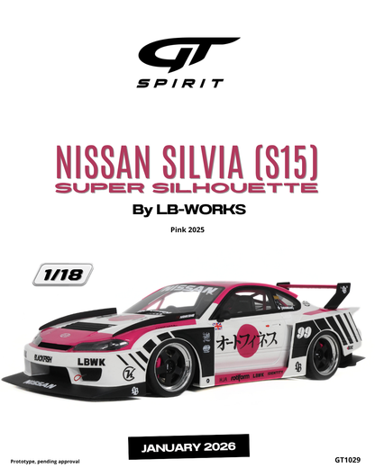 NISSAN SILVIA (S15) SUPER SILHOUETTE BY LBWORKS PINK 2025