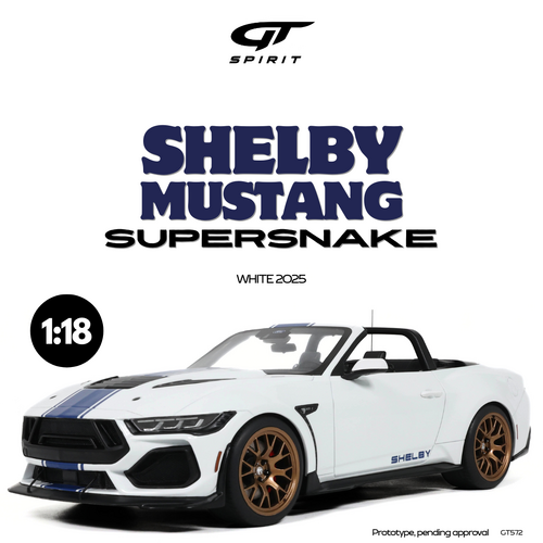 FORD SHELBY MUSTANG SUPERSNAKE WHITE 2025