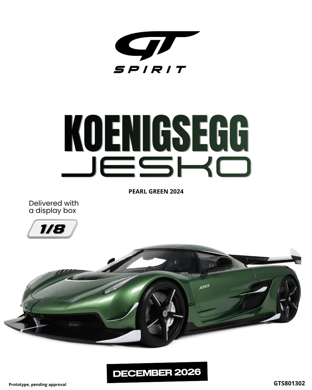 KOENIGSEGG JESKO PEARL GREEN 2024